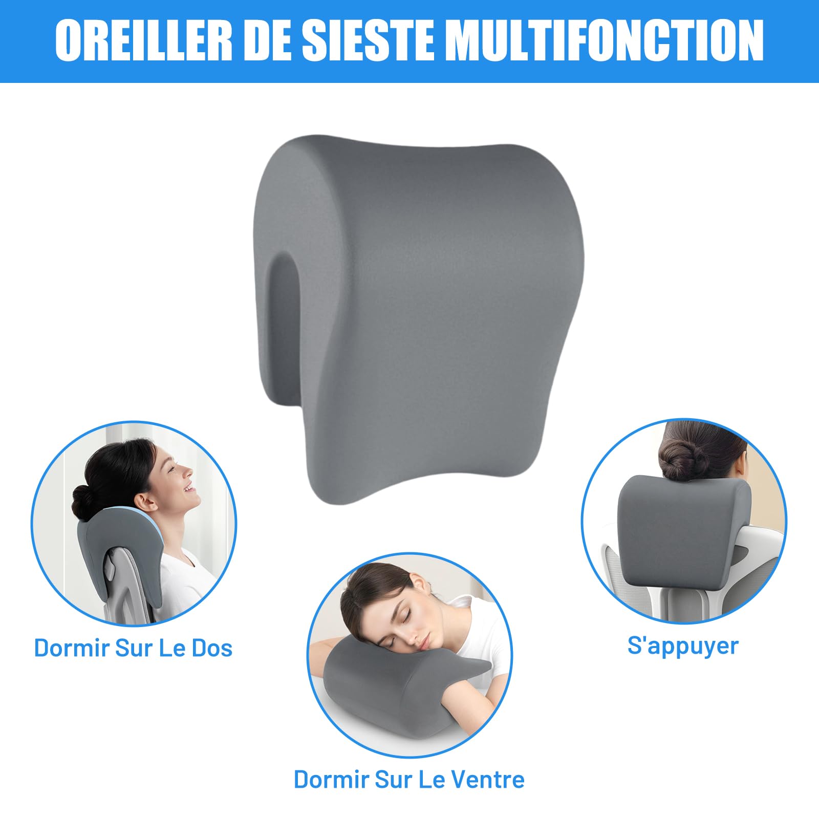 Chaise de bureau ergonomique avec appuie-bras 3D, dos en réseau, appuie