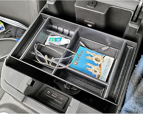 Miniatura 9 de TACOBRO Organizador de consola central compatible con accesorios Chevy Silverado 1500  GMC Sierra 1500 2019-2022 y SilveradoSierra 25003500HD