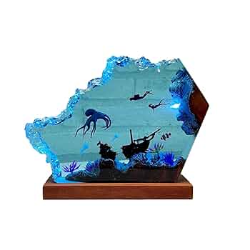 Amazon.co.jp : オーシャンランプ, 樹脂木製ランプ, 樹脂