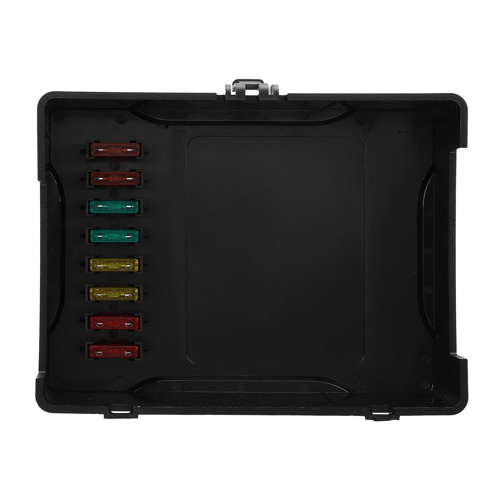 Hyuduo Scatola relè per Auto Scatola relè Automobilistica in Nylon Pannello a 6 Vie con 14 Fusibili a Lama ATC ATO Indicatori LED Design Impermeabile per Auto Camion Barche