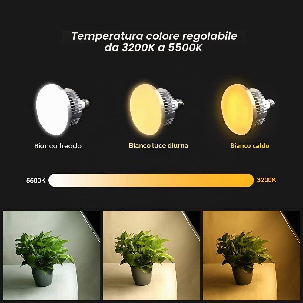 Set di illuminazione Softbox, kit professionale per studio professionale, attrezzatura continua con treppiedi da 2 m, 3200-5500 K, tripla lampadina LED con telecomando per fotografia fotografica