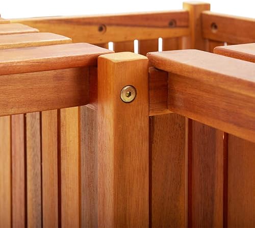 Miniatura 7 de Macetero para exteriores, banco de jardín con macetas para jardín, patio, porche y terraza