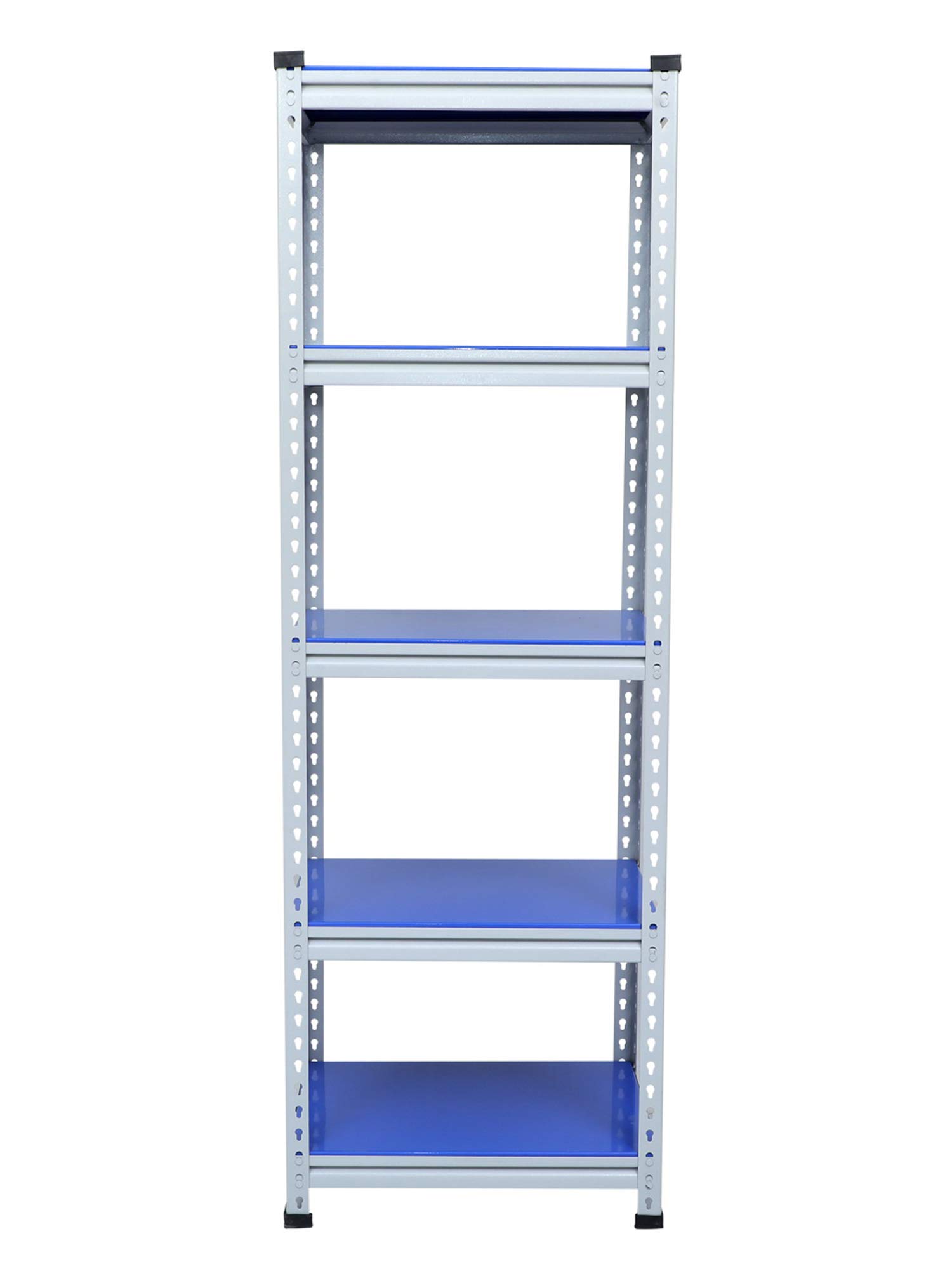 Mil-Nil Boltless Prime CRC Sheet 72x24x18 Inch Multipurpose Storage Business and Industrial Rack with 5 Shelves 22 Gauge (Blue)