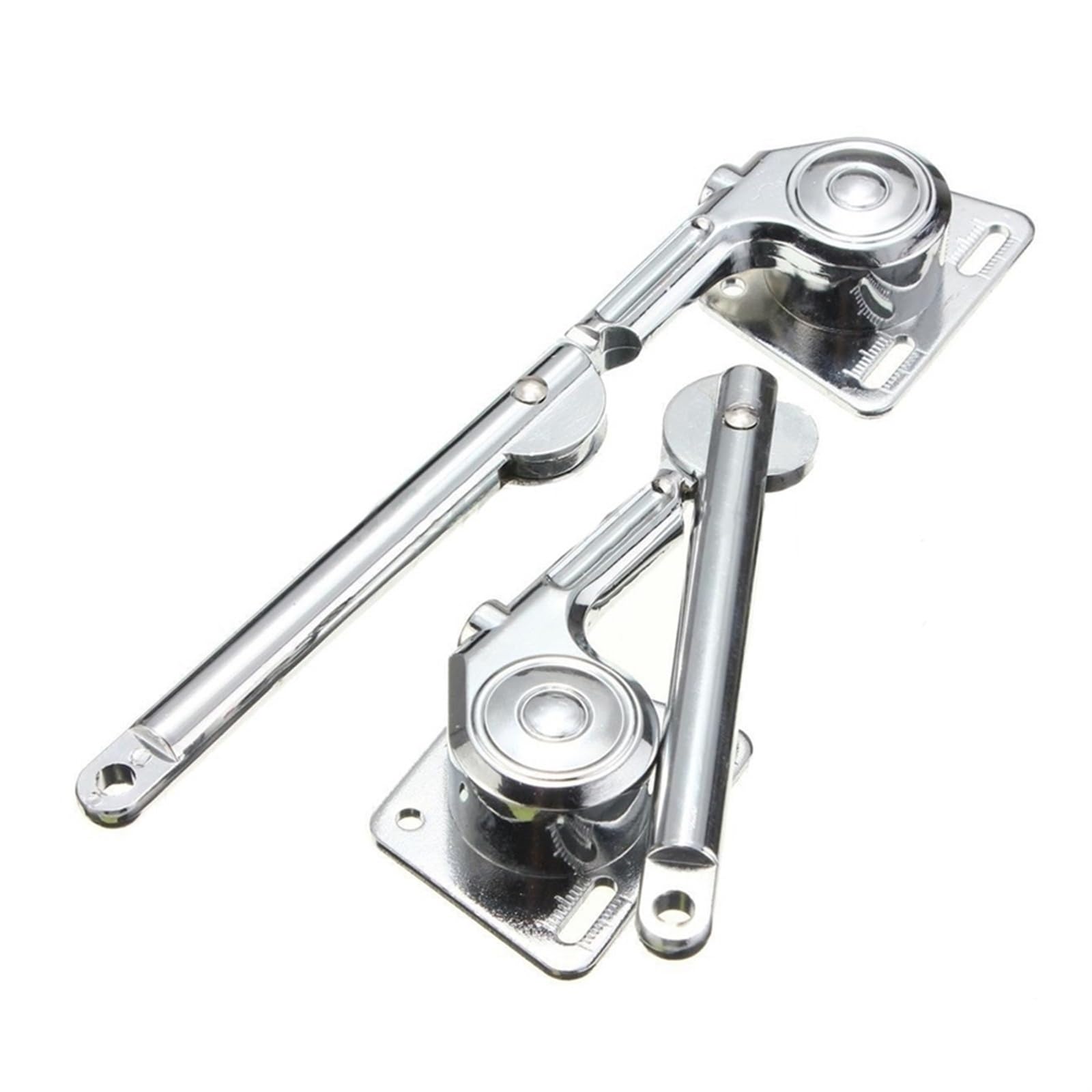 2 Pieces of Heavy-Duty Lid Support Hinges, with Soft Closing Zinc Alloy Hydraulic Hinge Lid Support, Suitable for Door Leaves, Closets, Wardrobes