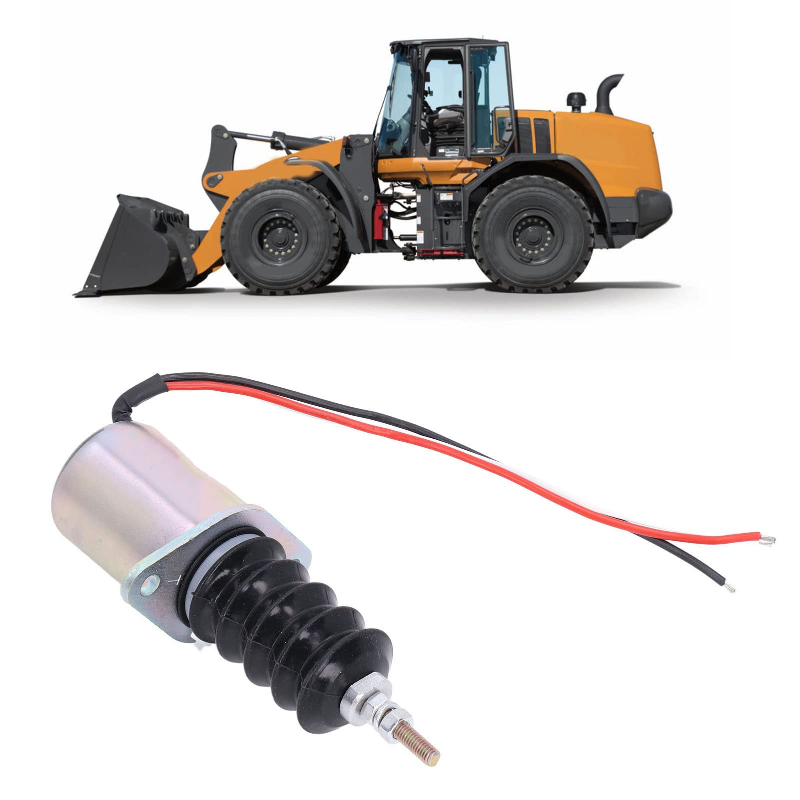 Solenoide de parada de combustible, válvula de solenoide de parada de combustible AM124379 de repuesto para John Deere F915 F925 F935 415, cortacésped delantero