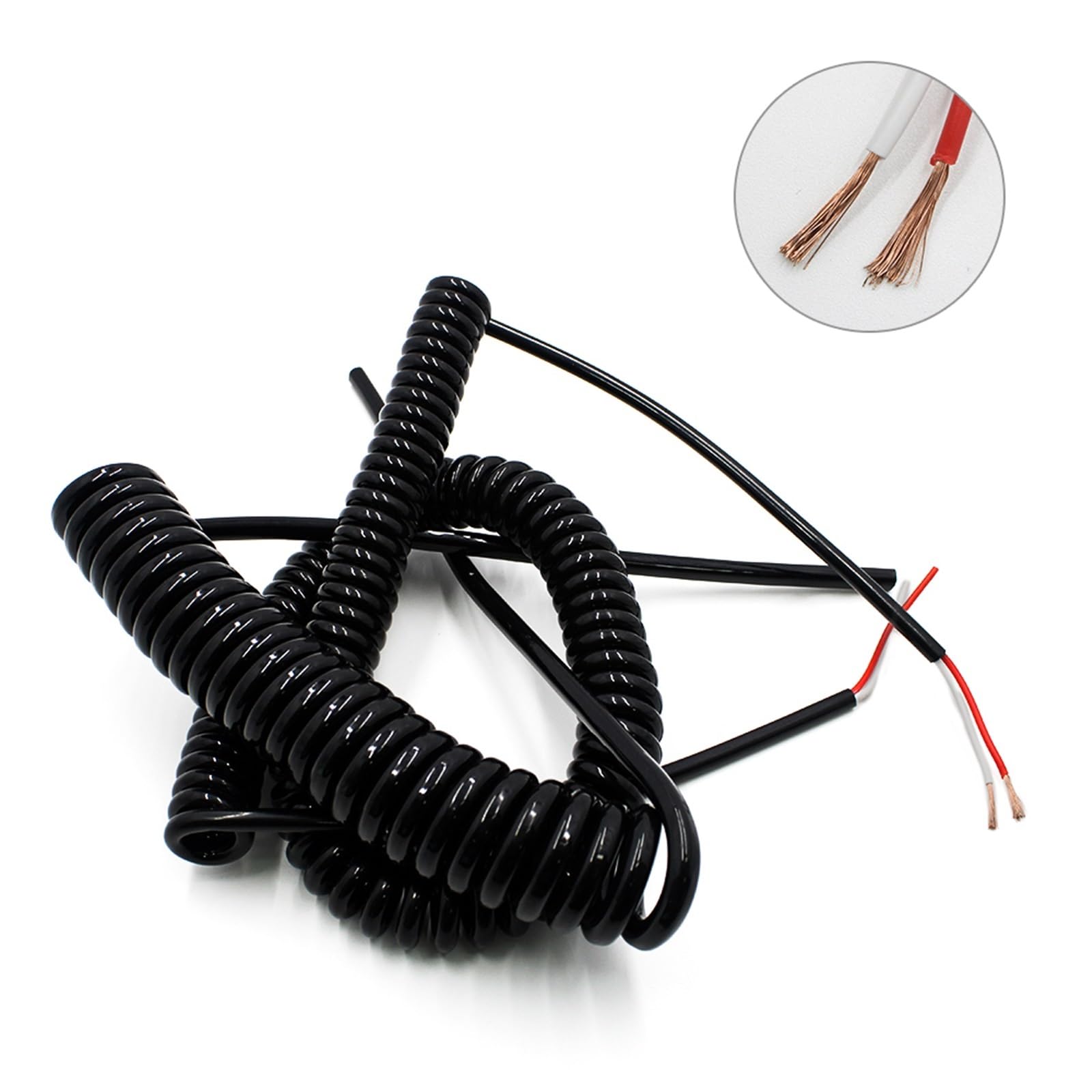 Cable flexible enrollado con núcleo de cobre