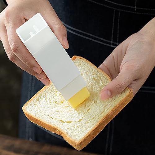 Miniatura 2 de Soporte para esparcidor de mantequilla, práctica herramienta para esparcir mantequilla con tapa, aplicador rotativo contenedor de mantequilla de