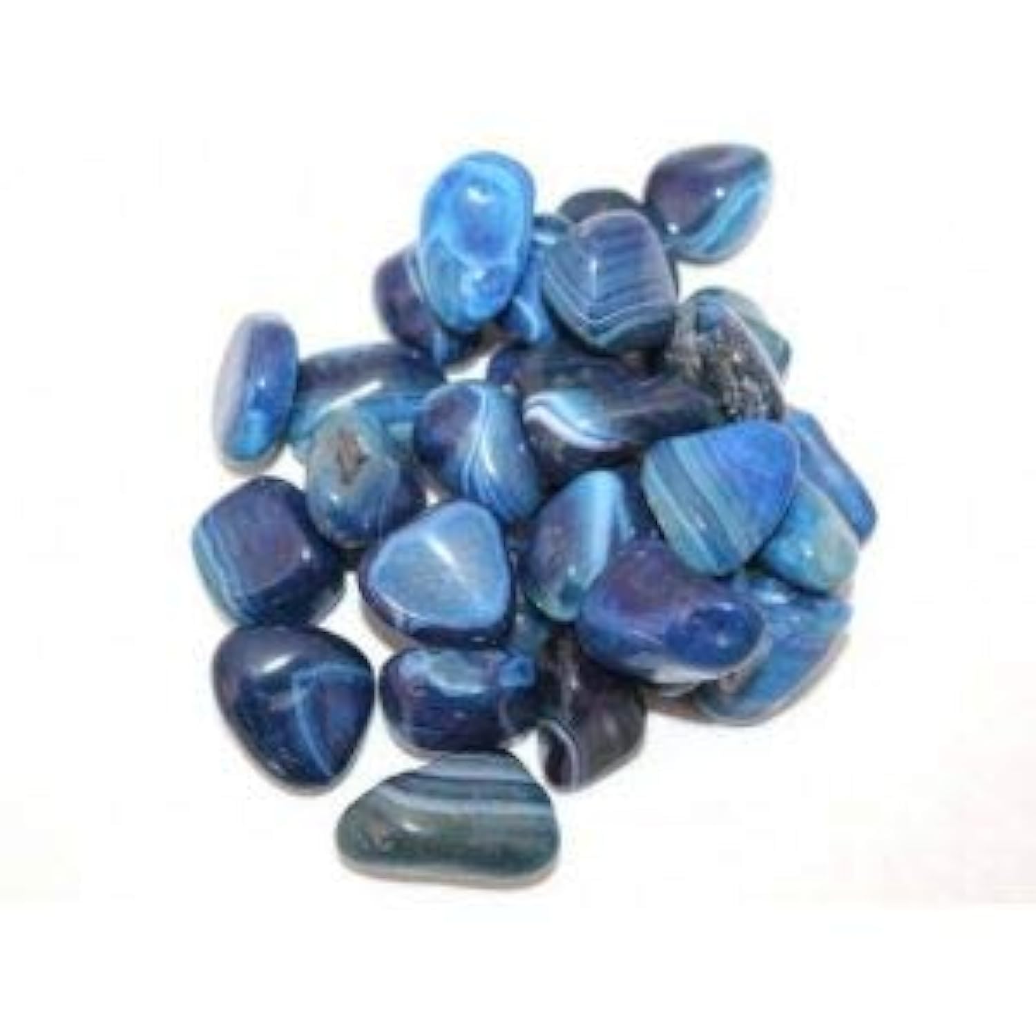 Laverne Holistic Agate, Blue Banded Tumblestone