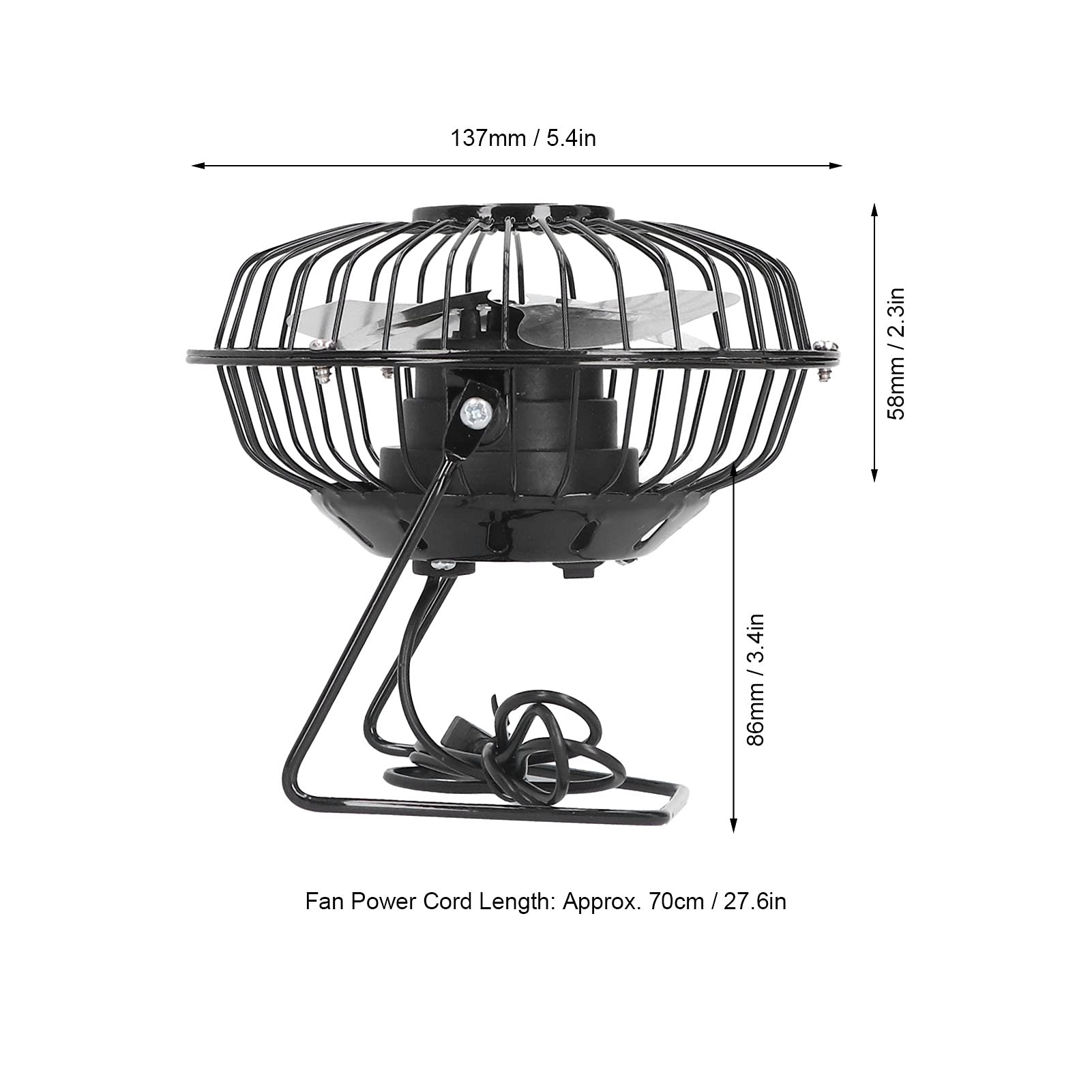 lvifloae Solar Panel Fan Mobile Power Supply Outdoor Ventilation Cooling USB Interface Portable Device for Chicken Coops, Greenhouses, Camping Exhaust