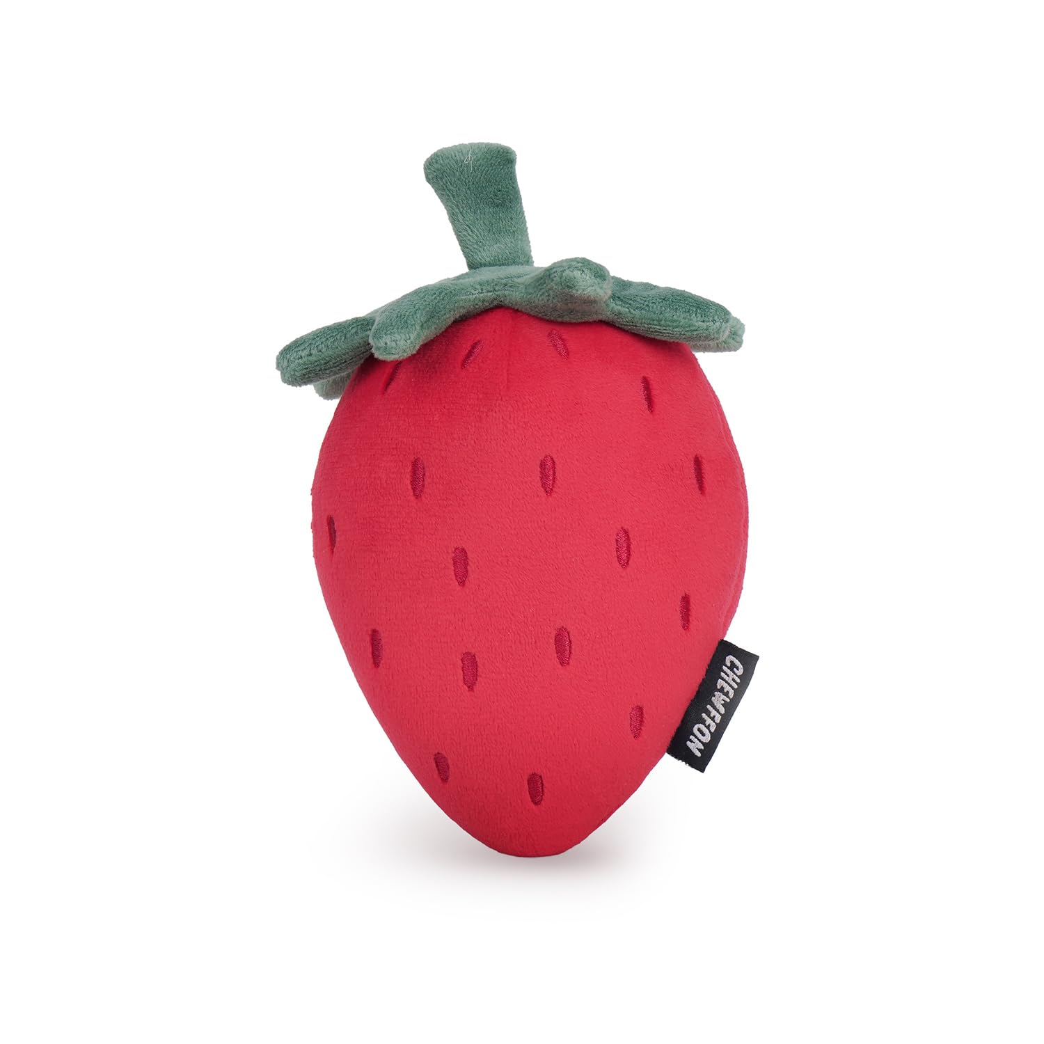 CHEWFFON Squeaky Plush Dog Toys, Puppy Toys, Strawberry Squeaky Toy, Durable Dog Toys with Tough Nylon Lining, Cute Stuffed Dog Gift Toys for Small,