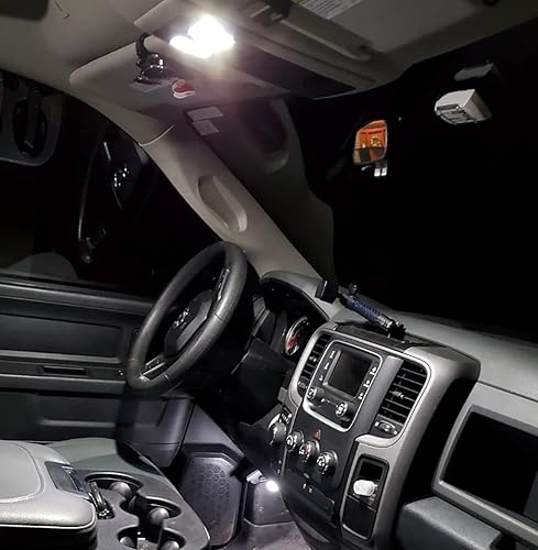 Miniatura 4 de Kit de 9 luces LED interiores de Ram ultra brillantes bombillas LED blancas de repuesto para Dodge Ram 15000 2009 2010 2011 2012 2013 2014 2015 2016