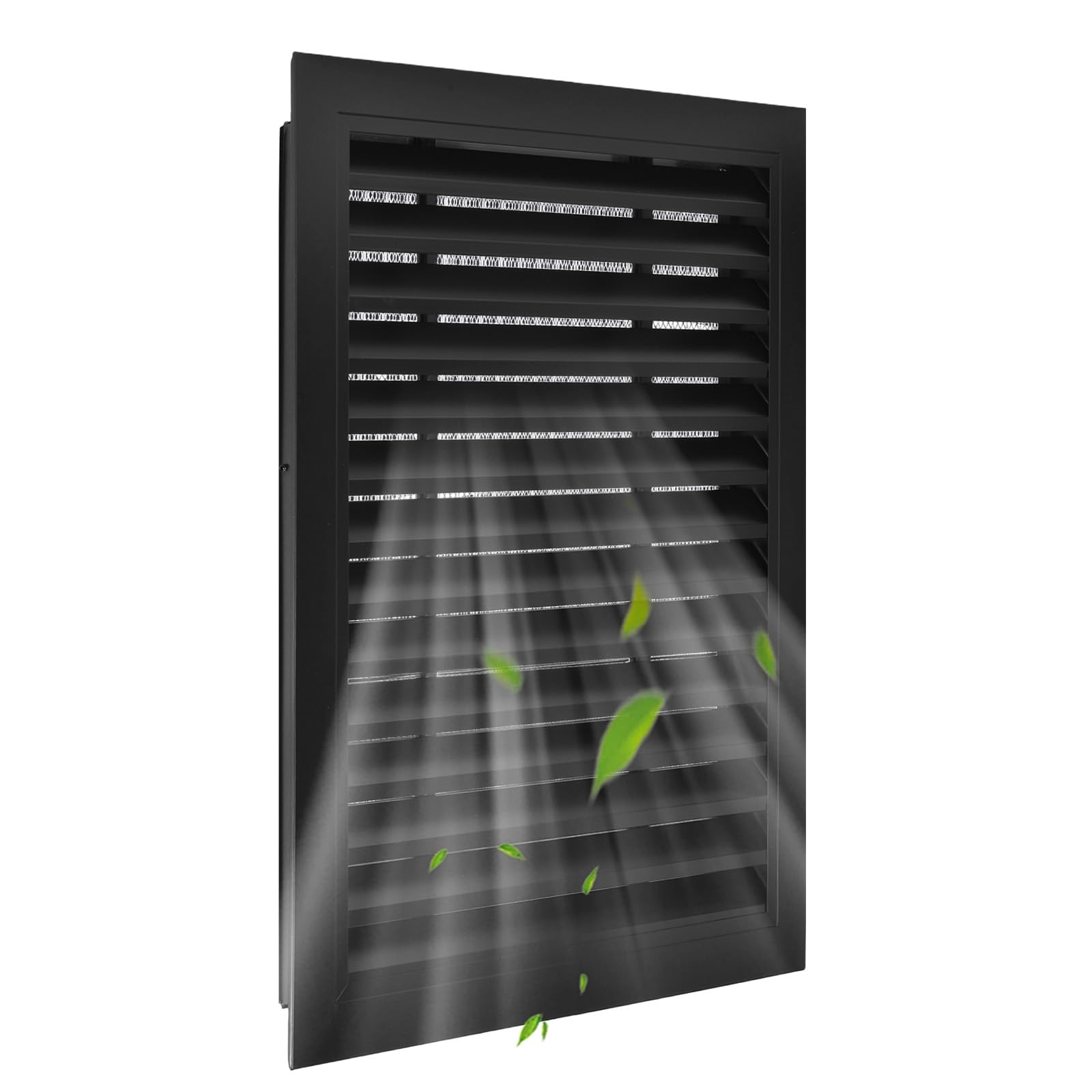 Grille d'aération à pignon de 45,7 x 61 cm - Aluminium de qualité supérieure - Filtre amovible - Idéal pour les pignons, abris de jardin et greniers - Ouverture d'aération 40,6 x 55,9 cm - Augmente la