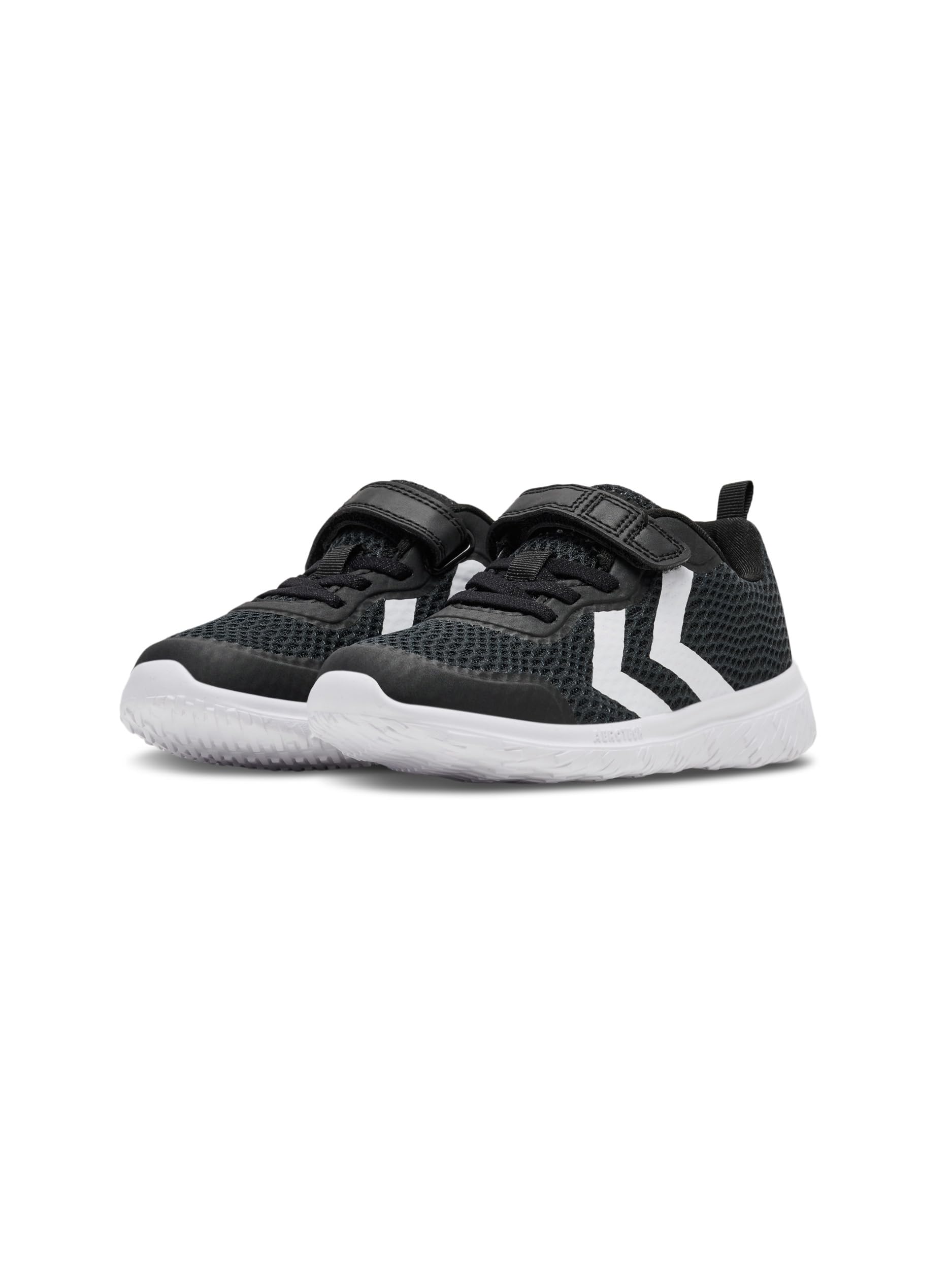 hummel Kinder Schuhe - ACTUS Recycled JR - Unisex Kinder Sneaker Jungen und Mädchen - Leichte Turnschuhe mit Elastischen Schnürsenkeln & Klettverschluss - aus Recycelten Materialien - 3