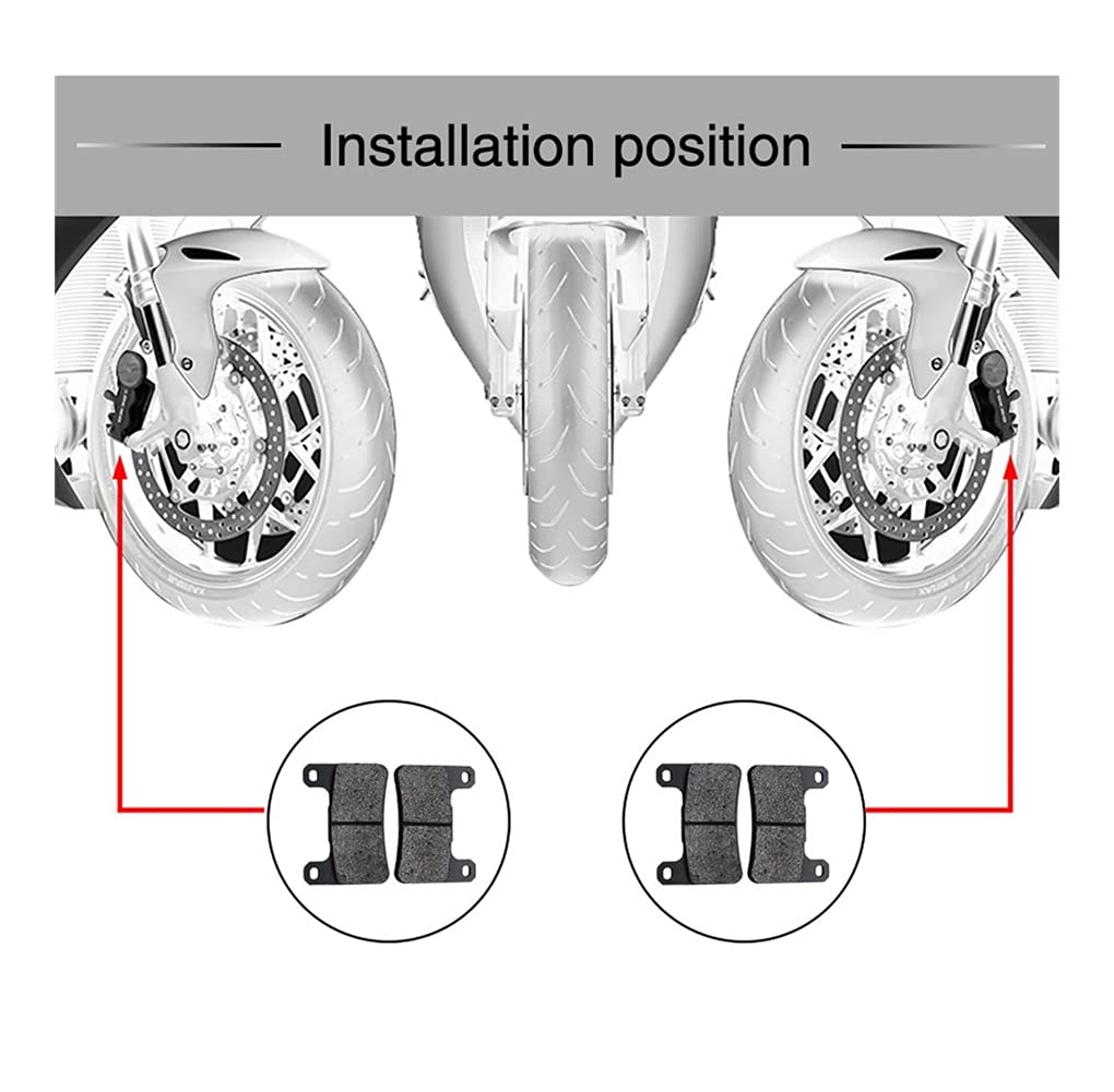 Pastiglie Freno AHL Per Kawasaki Z1000 (ZR1000 D) 2010-2014 – Semi-Metalliche, Anteriori Sinistro+Destro, Alta Durata