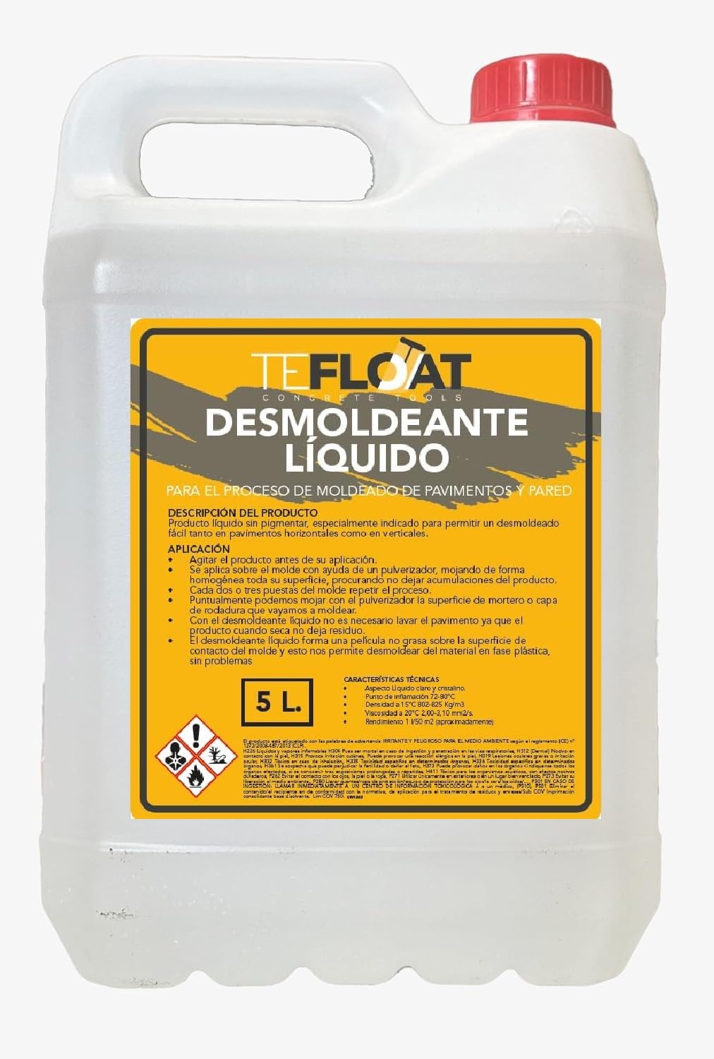 Rouleau texturé pour ciment, mortier et monocouche, Thème béton imprimé décoratif (5 litres + pulvérisateur)