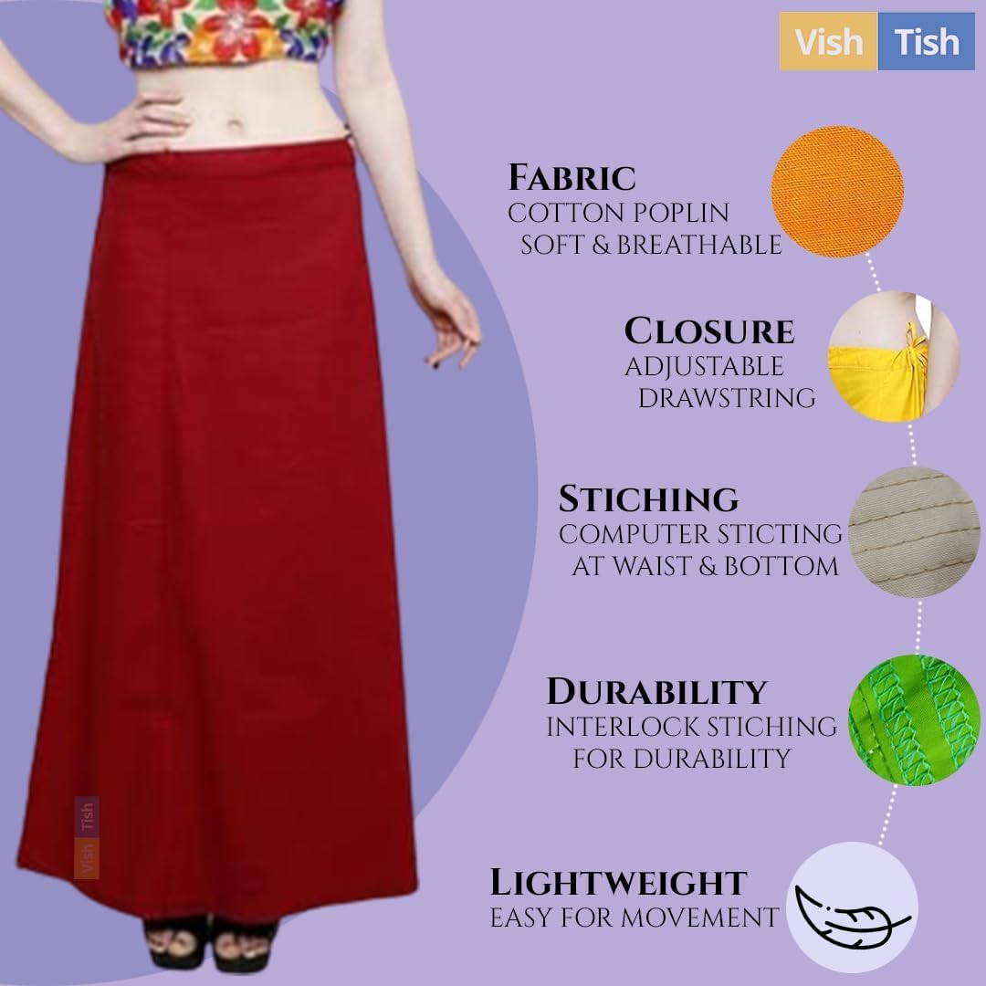 Women's Cotton Saree Petticoat