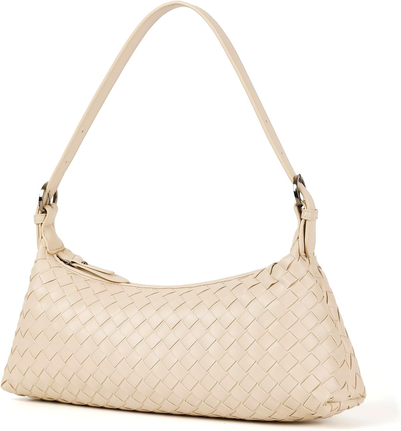 Shoulder Bags for Women, Woven Leather Crossbody Bag Small Purse Cute Hobo Tote Handbag Mini Clutch - Image 7