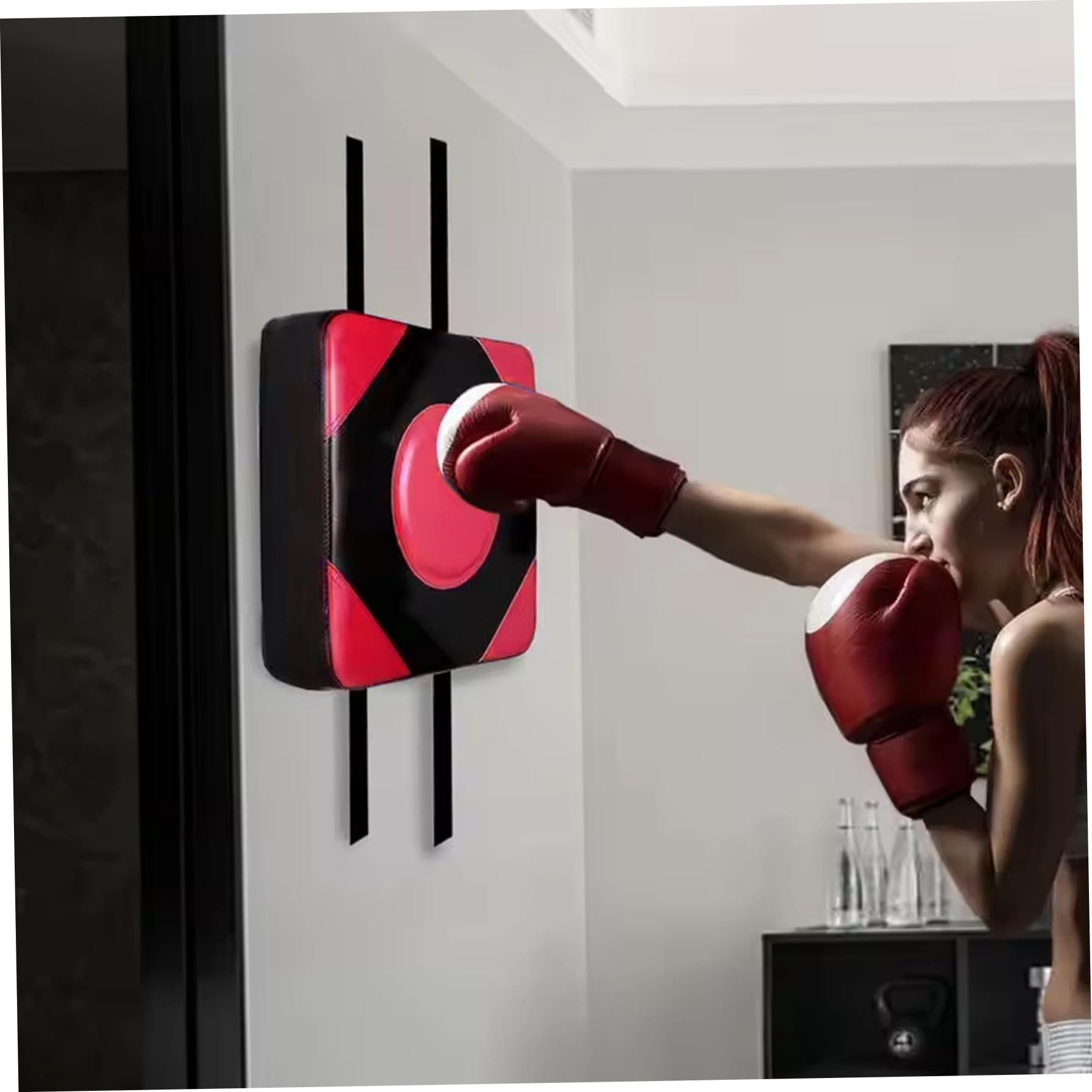 Almohadilla de perforación de boxeo de pared 12x12x4 silenciosa ajustable para gimnasio