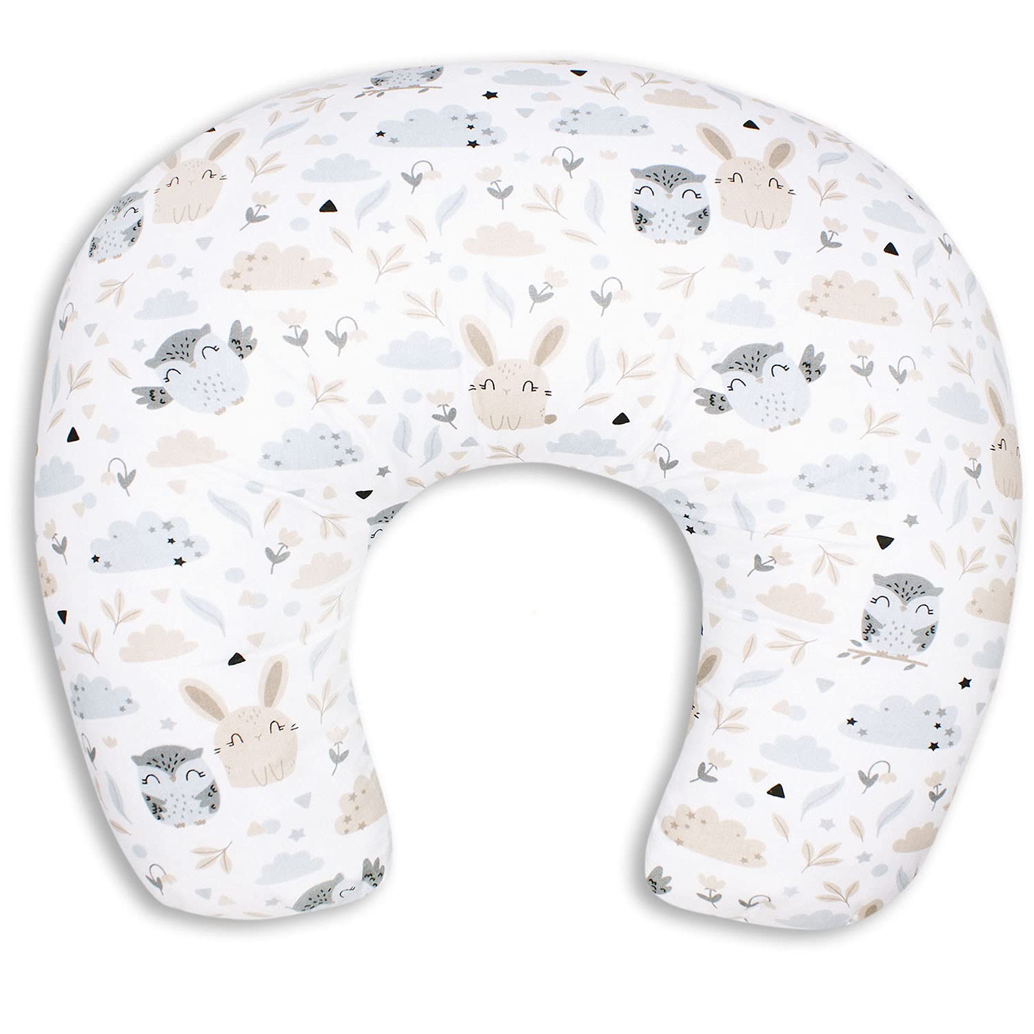 Coussin D'allaitement PALULLI - Housse Coton, Motif Perroquet