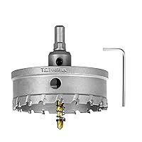 Vista 7 de SALI 1-1/16" (27mm) Kit de sierra perforadora TCT con punta de carburo de tungsteno Broca de sierra perforadora con punta de carburo con broca