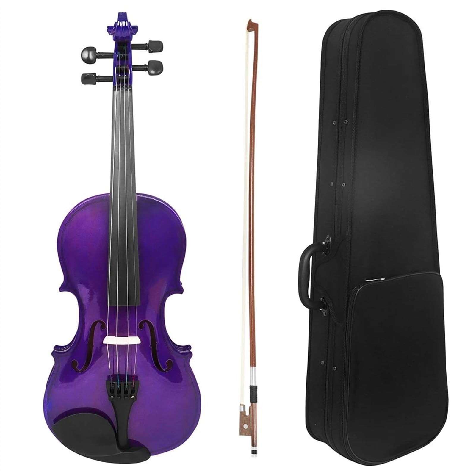 Geige Lila Violine 4/4 Material Massivholzsaiten Sind Handgefertigt(Violin)