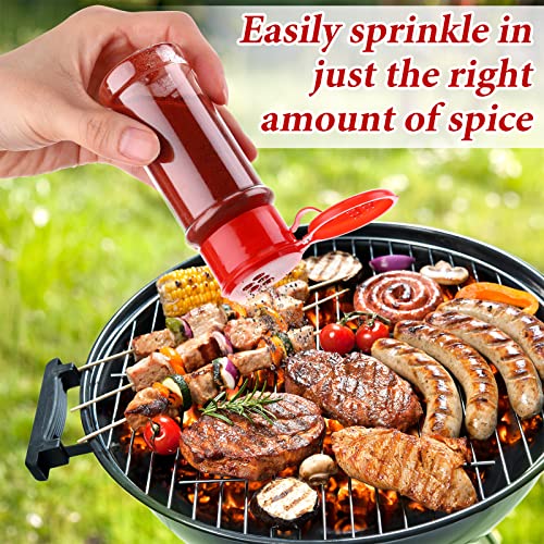 50 Pcs Plastic Spice Jars Bottles Spice Containers with Lid Seasoning Shaker 3.3fl Oz/100ml for Storing Herbs Powders Kitchen Camp
