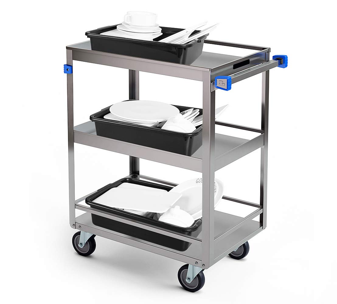 Commercial Bus Tub/Box, 13L Plastic Bus Utility Tote Storage Container