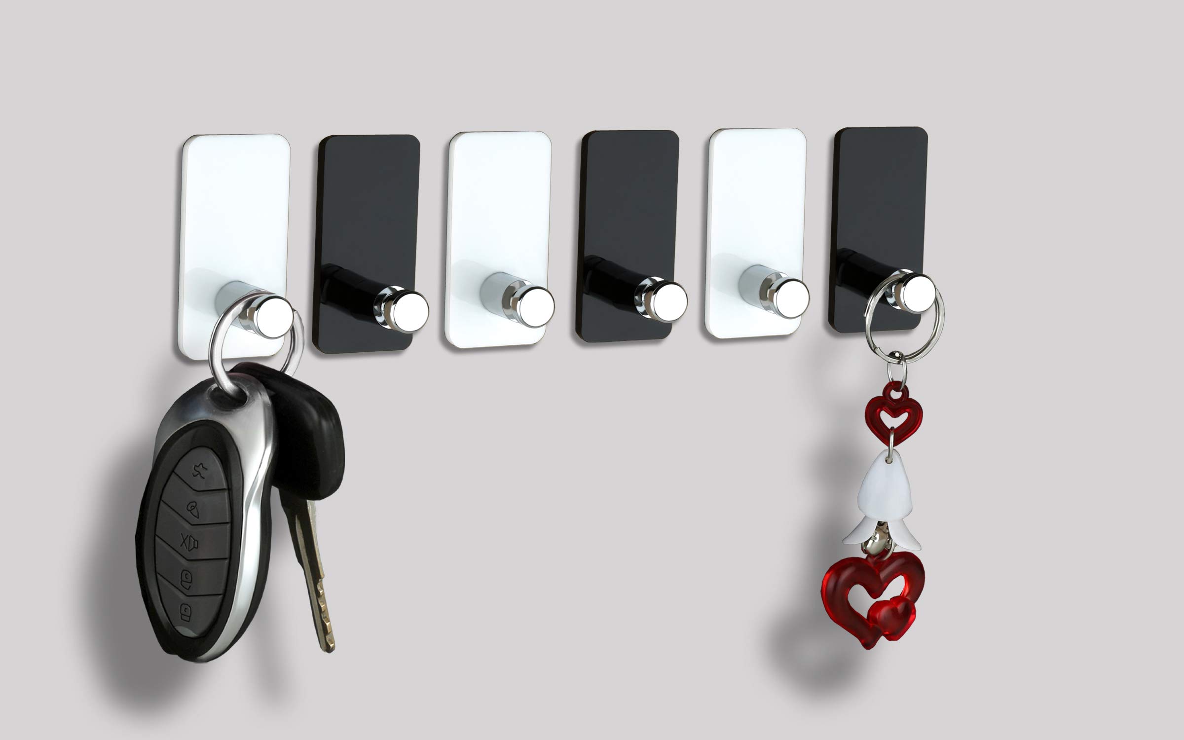 Zenovia Acrylic Key Holders - Adhesive Wall Hooks -16