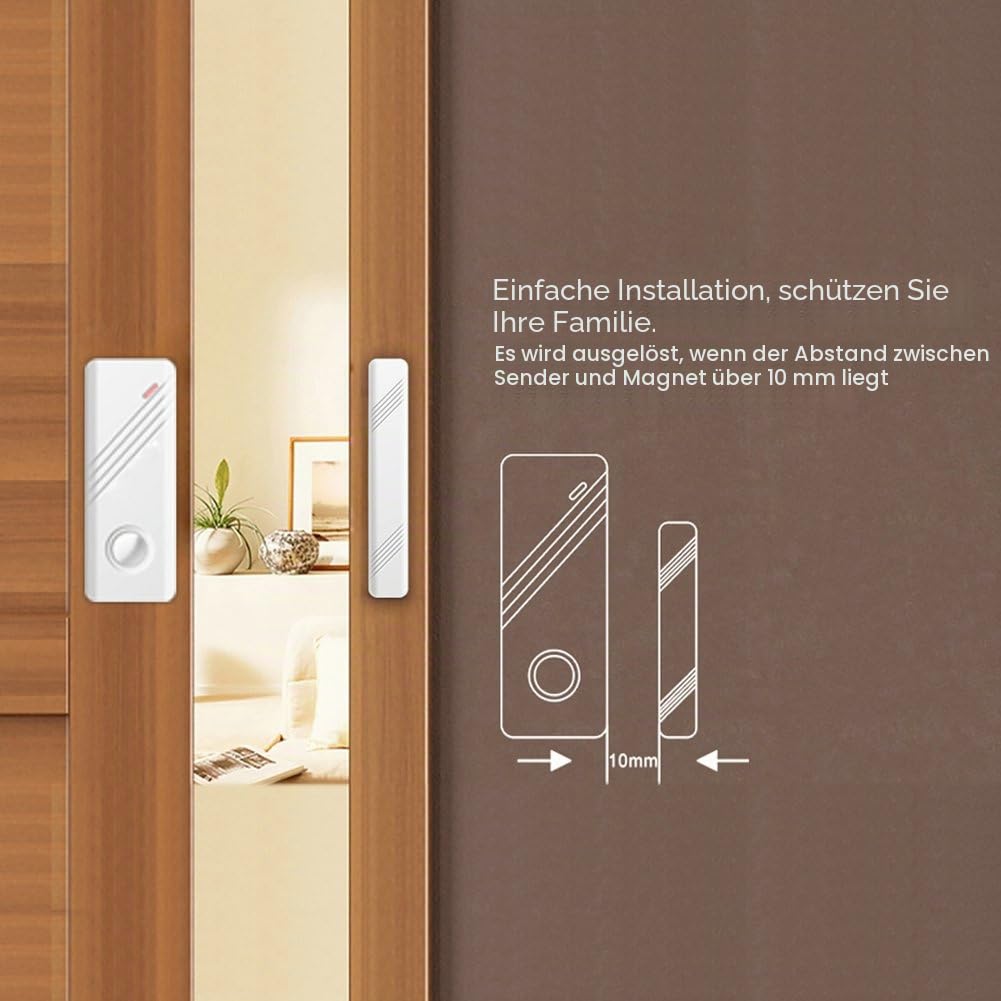Wolf Guard 4G WiFi Home Alarmsystem alarmanlagen auf Deutsch, smart Home alarmanlage mit app, kompatibel mit Alexa
