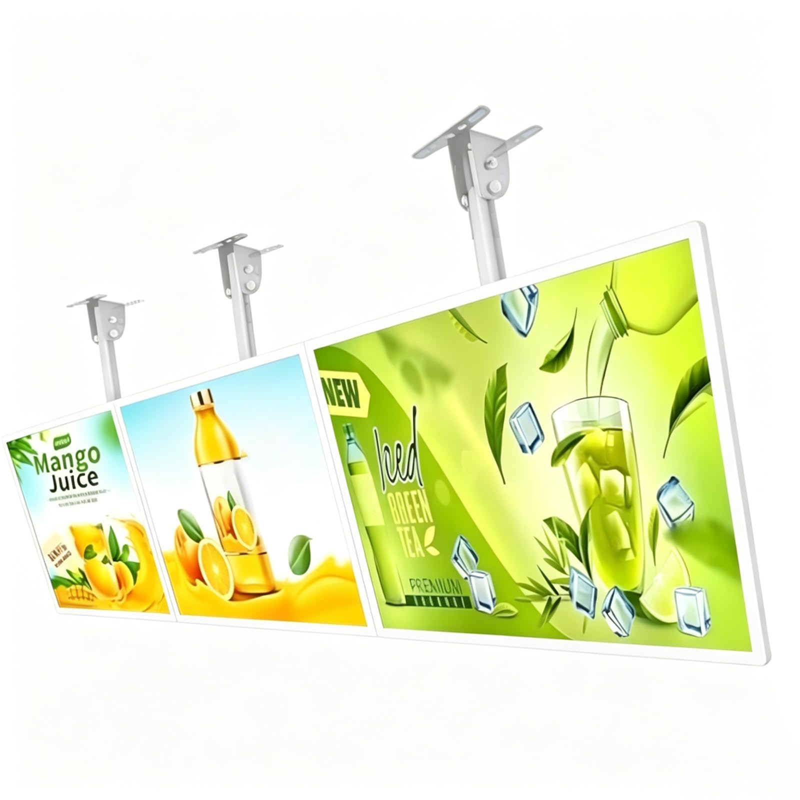 Wąska ramka LED Light Box, 3D LED tablica menu restauracji, podświetlana LED tablica menu do restauracji, kawiarni, sklepów, naścienna, biała A1 / 60,9 x 84,8 cm