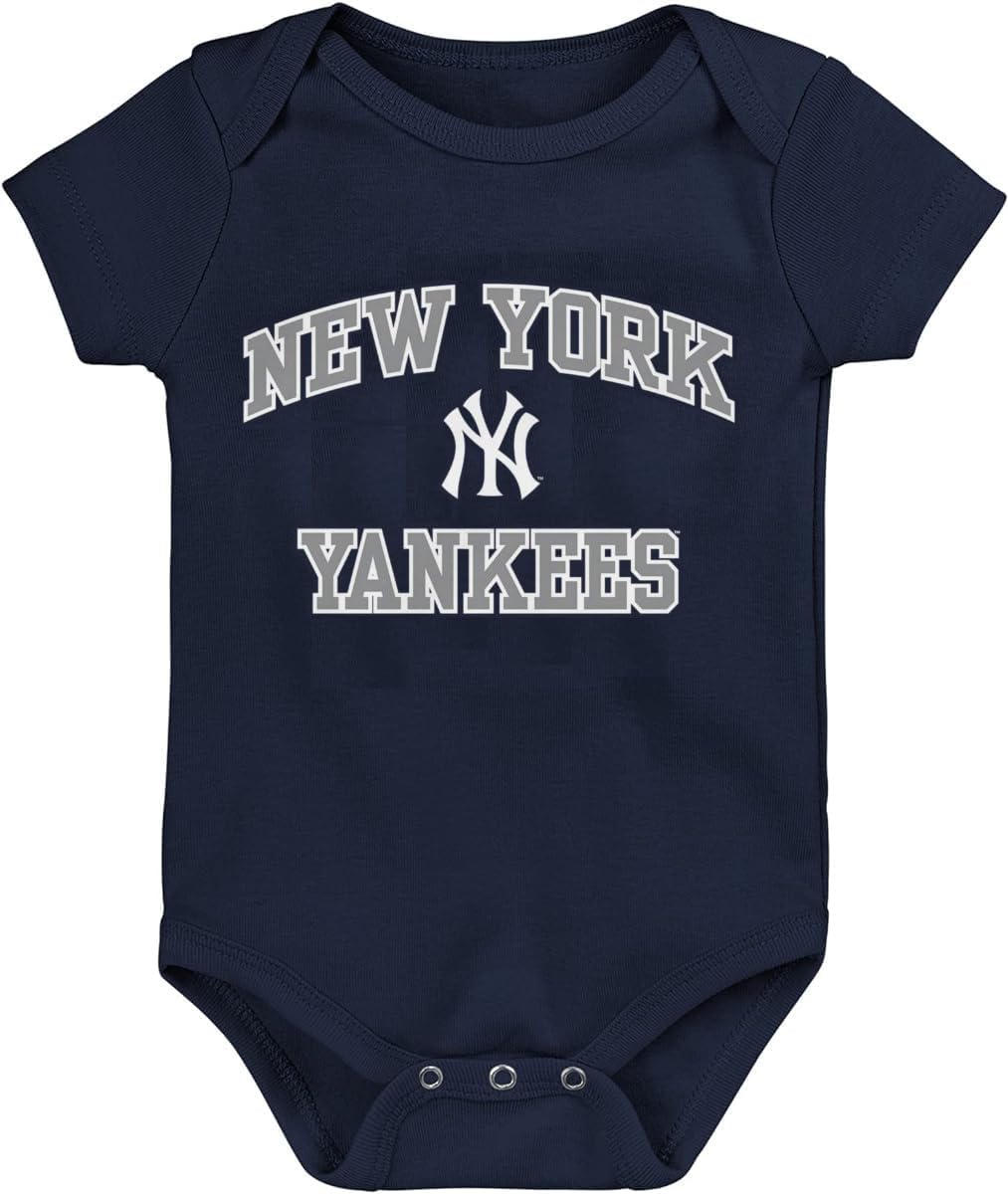 Outerstuff MLB Officially Licensed 0-24 Months City Headline Arch Logo Creeper Bodysuit Romper