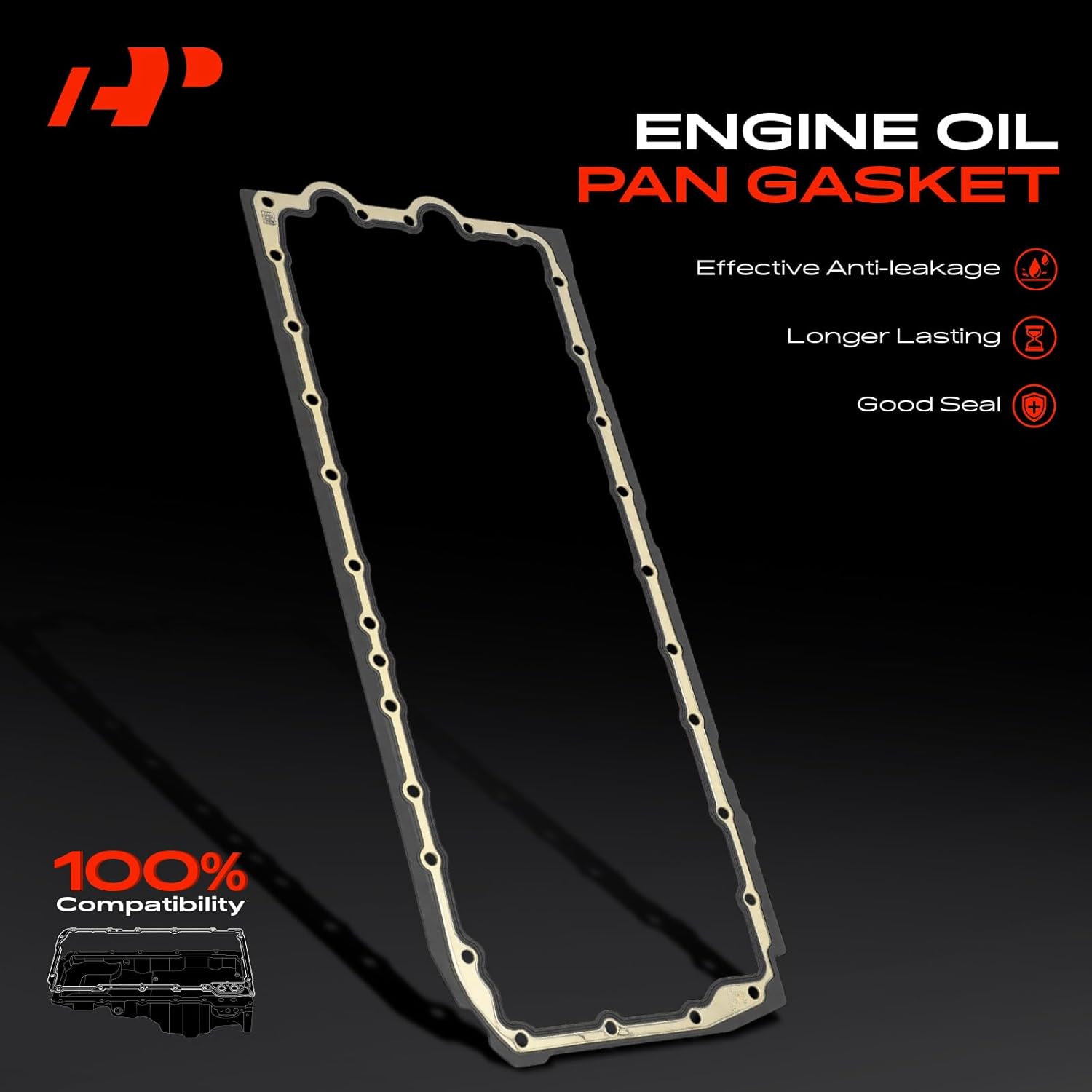 A-Premium 3.0L Engine Oil Pan Gasket Set, Compatible with BMW 325i, 325xi, 328i xDrive, 328xi, 330i, 330xi, 335i, 335xi, X5, 525i, 528i, 528xi, 530i, 530xi, 535i, 535xi, X3, 435i, X1, 640i, M235i