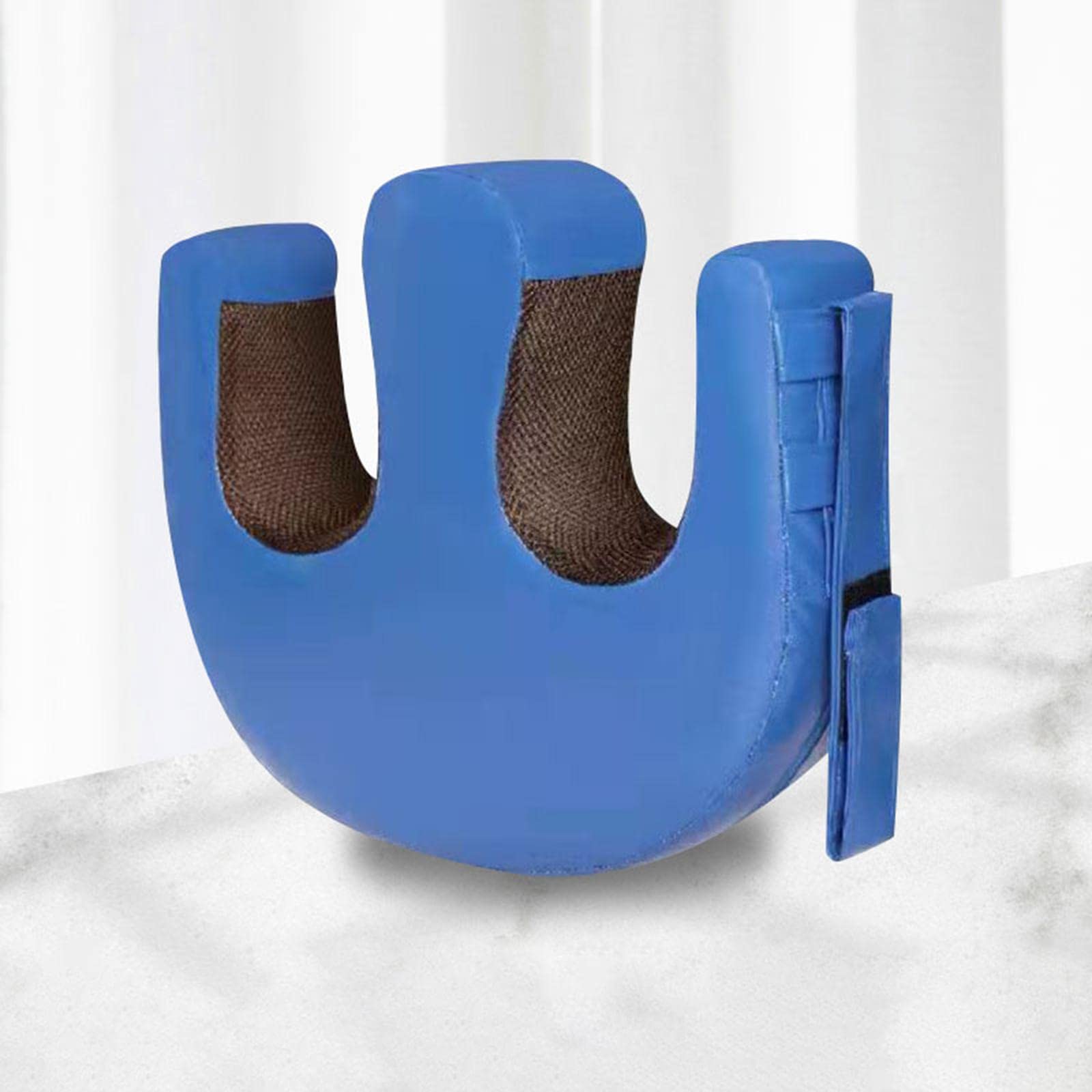 Coussin de Retournement pour Patients Alités avec Support en U, Bleu