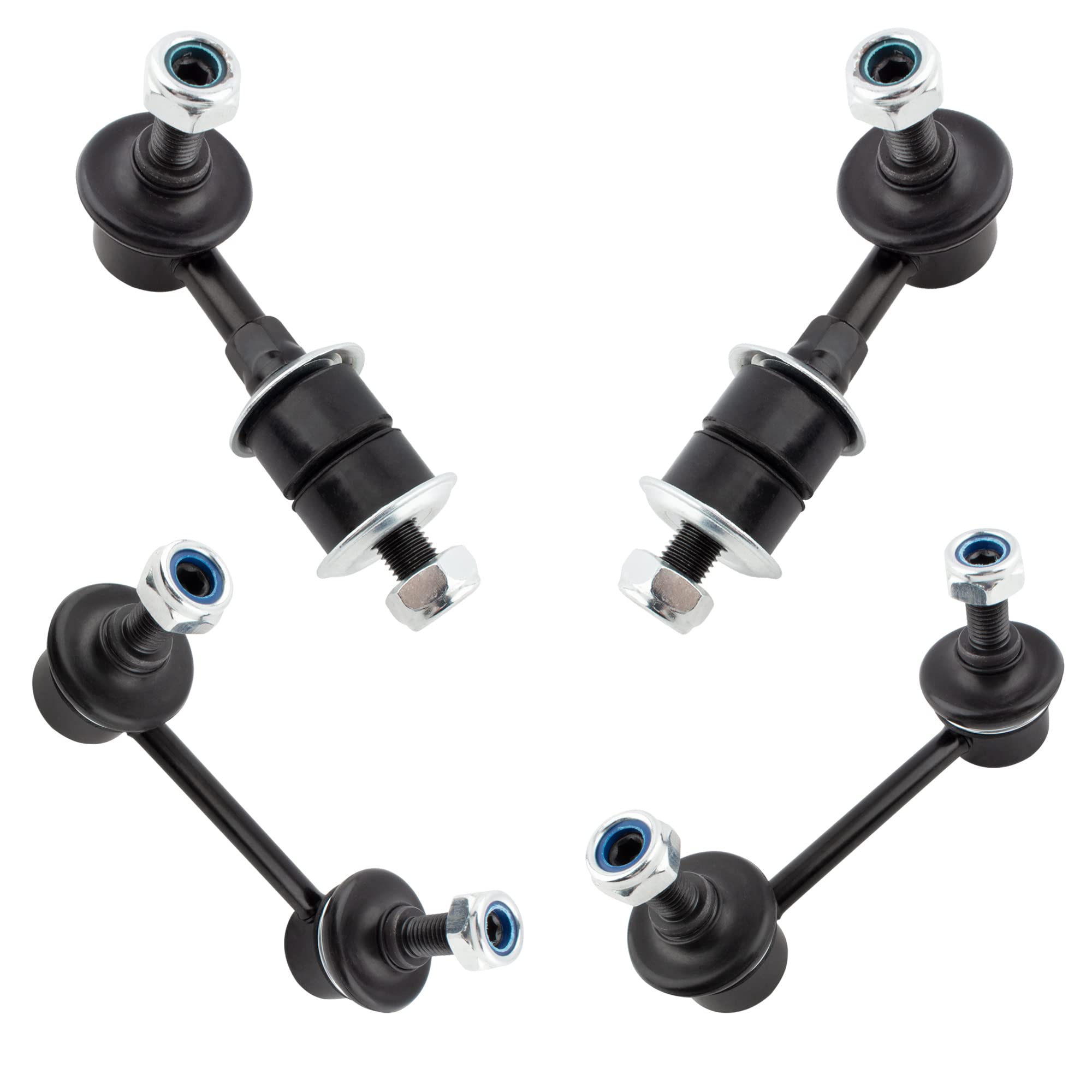 BOXI 4pc Rear Sway Bar End Links and Front Stabilizer Bar Link Kit K90468 K9824 Front Rear Sway Bar Link Kit for Nissan Altima 1993 1994 1995 1996