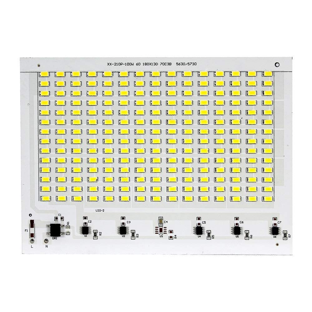 Mawson 210 SMD LED 200W IP65 / IP66 Aluminium Plate Base Board for Flood Light-100W,White Pack of 1