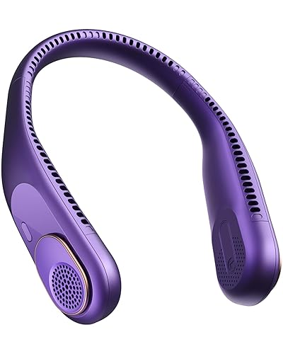 SWEETFULL Portable Neck Fan 360° Cooling Bladeless Personal Fan – Purple