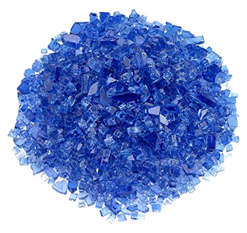 Image of American Fireglass 1 /4 inch Cobalt Blue Fire Glass, 55 lb. Bag