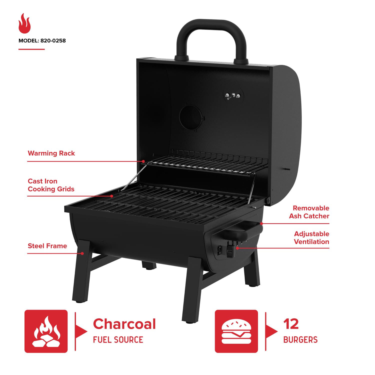 Amazon.co.jp: NexGrill 17.5インチ ポータブルチャコールグリル 調節