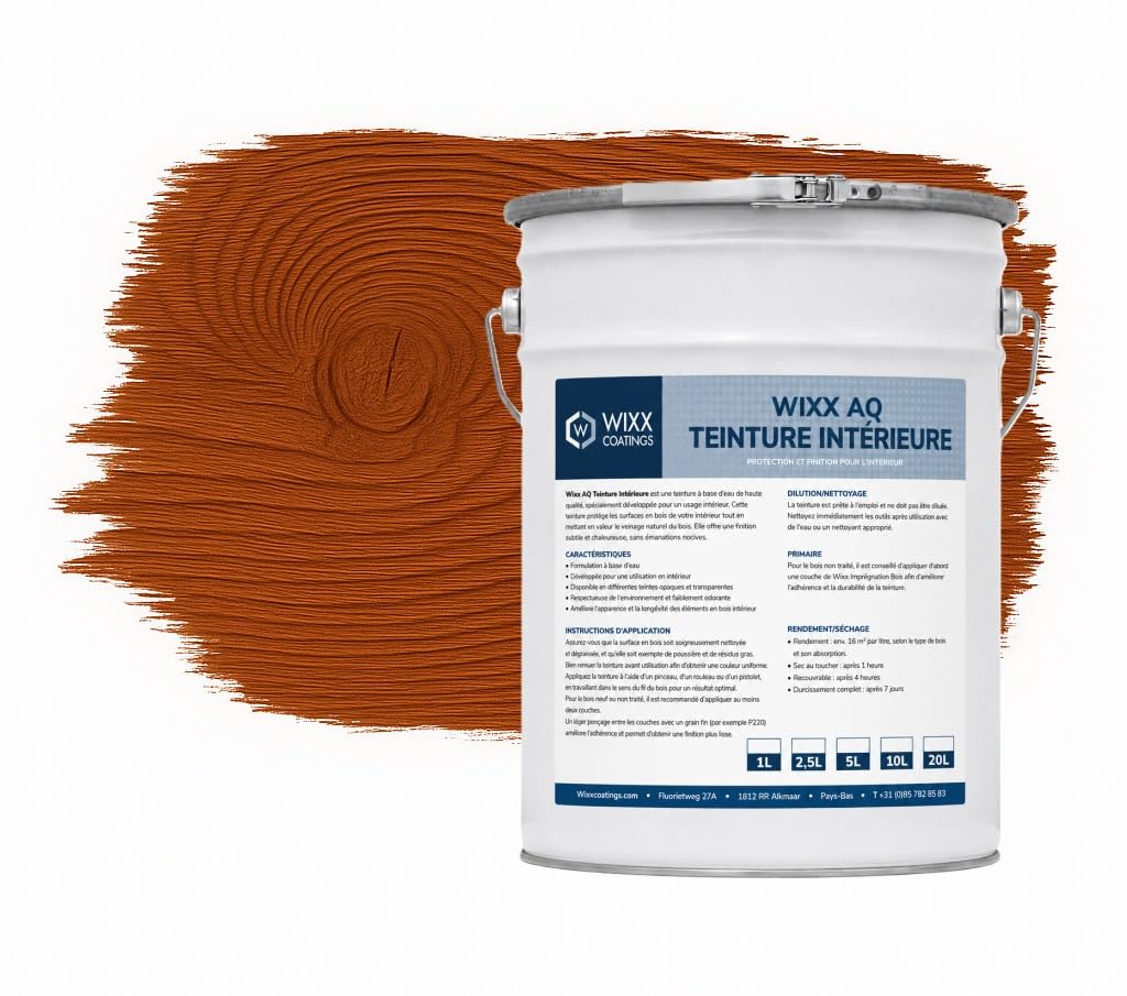 Wixx AQ Innenbeize - Kolonial Teak - 20L
