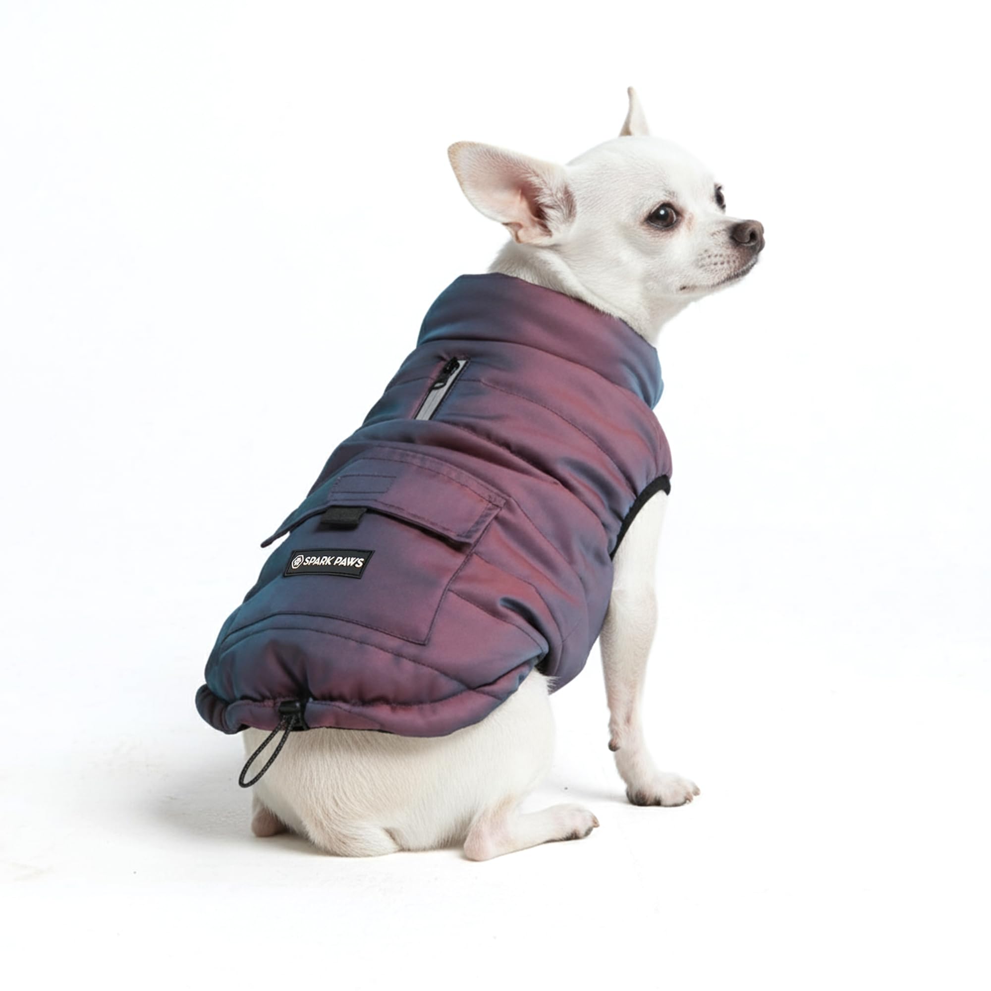 Spark Paws Winter Dog Jacket Warm Fleece Lined