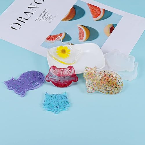 Miniatura 7 de Linda etiqueta colgante de gato y perro, molde de silicona, colgantes de animales, moldes de resina epoxi para bricolaje, exposición UV,