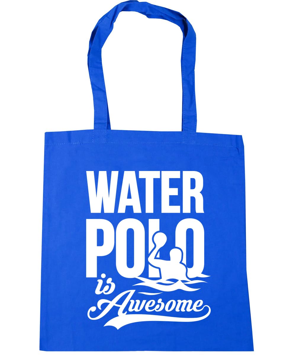 Hippowarehouse Water Polo Is Awesome Tote Shopping Gym Beach Bag 42cm x38cm, 10 litres