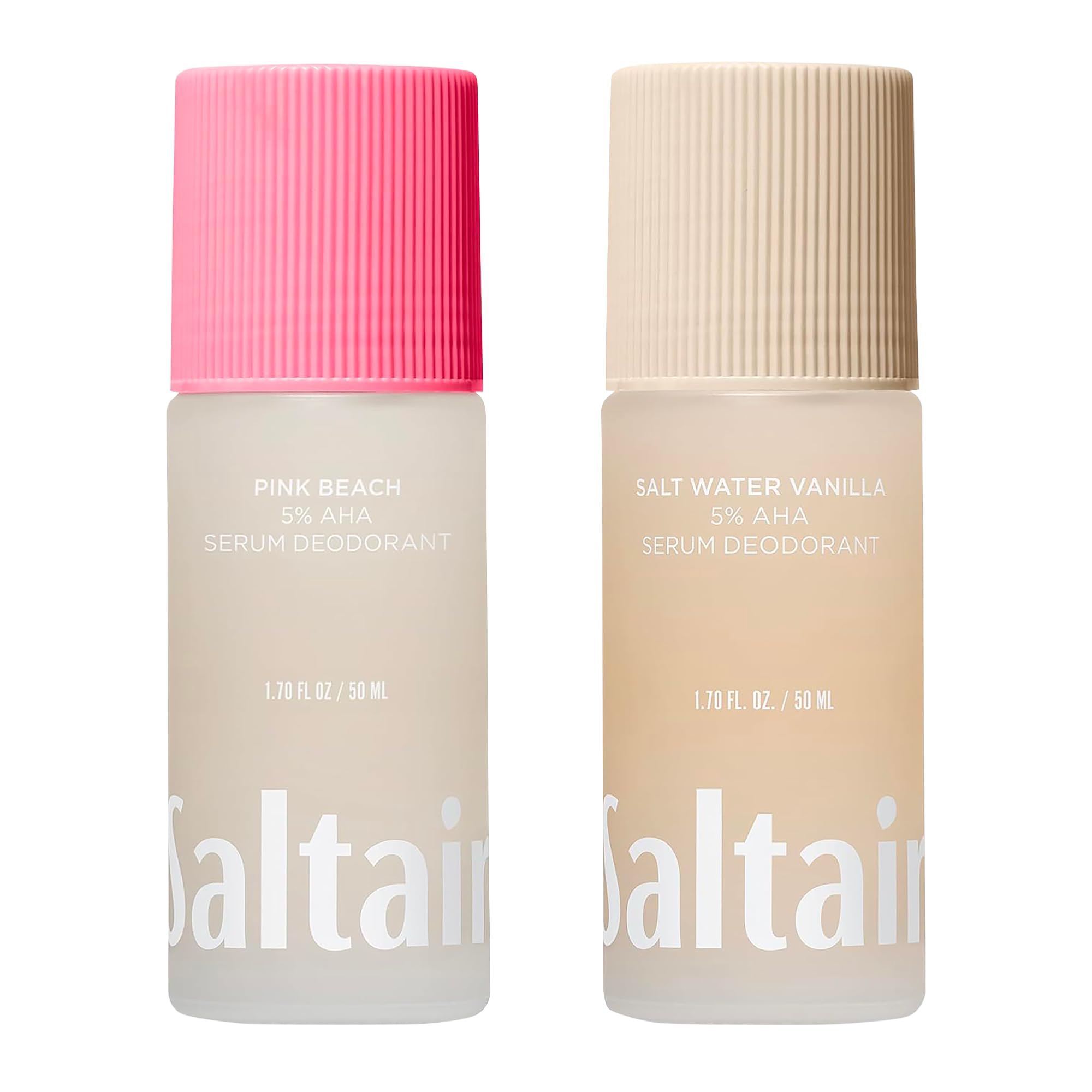 Saltair Serum Deodorant Variety Pack | 5% AHA | Coconut Vanilla, 2 Pack