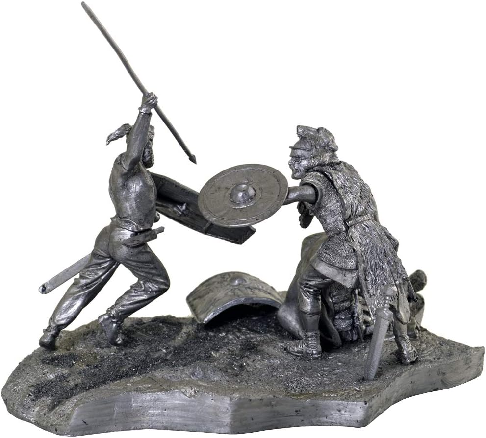 The Battle of Celts and Romans. Cimbrian War, Metal Sculpture. Collection 54mm (Scale 1/32) Miniature Figurine. Tin Toy Soldiers
