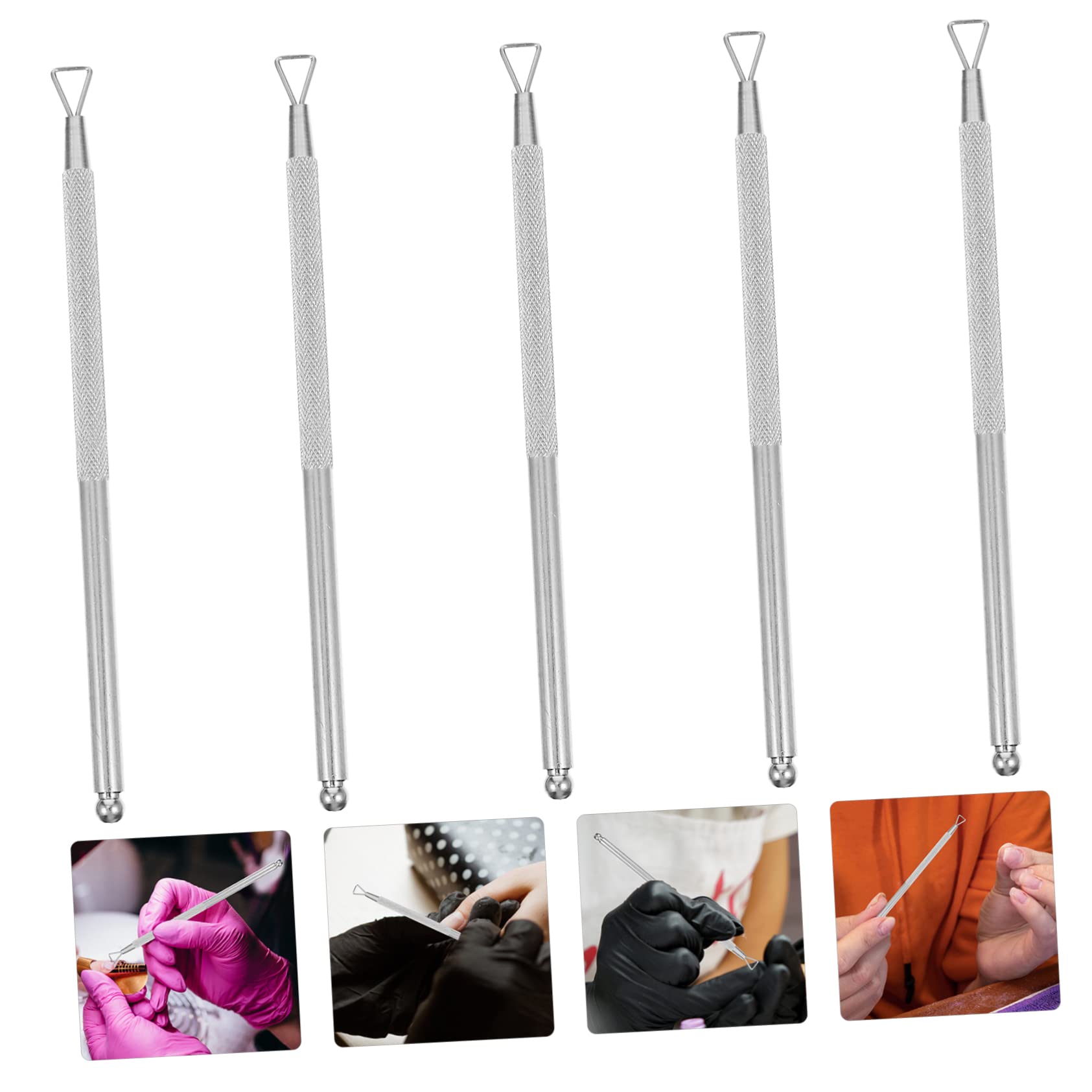 Healeved 15pezzi Trimmer Per Cuticole Acciaio Inossidabile Rimuovi Gel e Smalto Per Unghie Strumenti Manicure Professionali Per Uso Domestico e Saloni