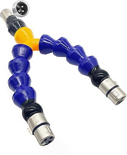 TenFruit Adaptador 3XLR a doble 3XLR con varillas flexibles, accesorio de máquina sexual, doble penetración para consoladores de conector 3XLR