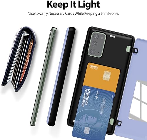 Miniatura 7 de GOOSPERY Funda tipo cartera para Samsung Galaxy Note 20 de 6.7 pulgadas (2020) con tarjetero 5G, cierre magnético fácil de puerta, protección de