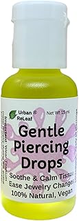 Urban ReLeaf Gentle Piercing Drops ! Soothe & Calm Tissue, Ease Jewelry Changes, 100%