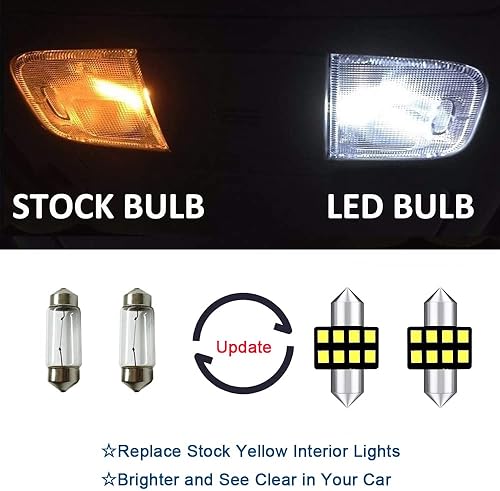 Miniatura 2 de AWALITED Juego de 8 bombillas LED Impreza WRX para interiores ultra brillantes para Subaru WRX, WRX STI, Impreza 2004-2018 2019 2020 2021 Subaru