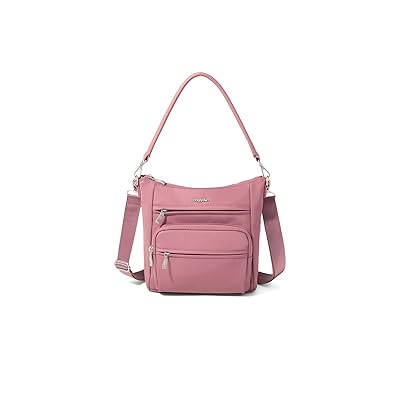 Baggallini Nolita Convertible Crossbody Cross Body Handbags Mauve Twill, Nylon
